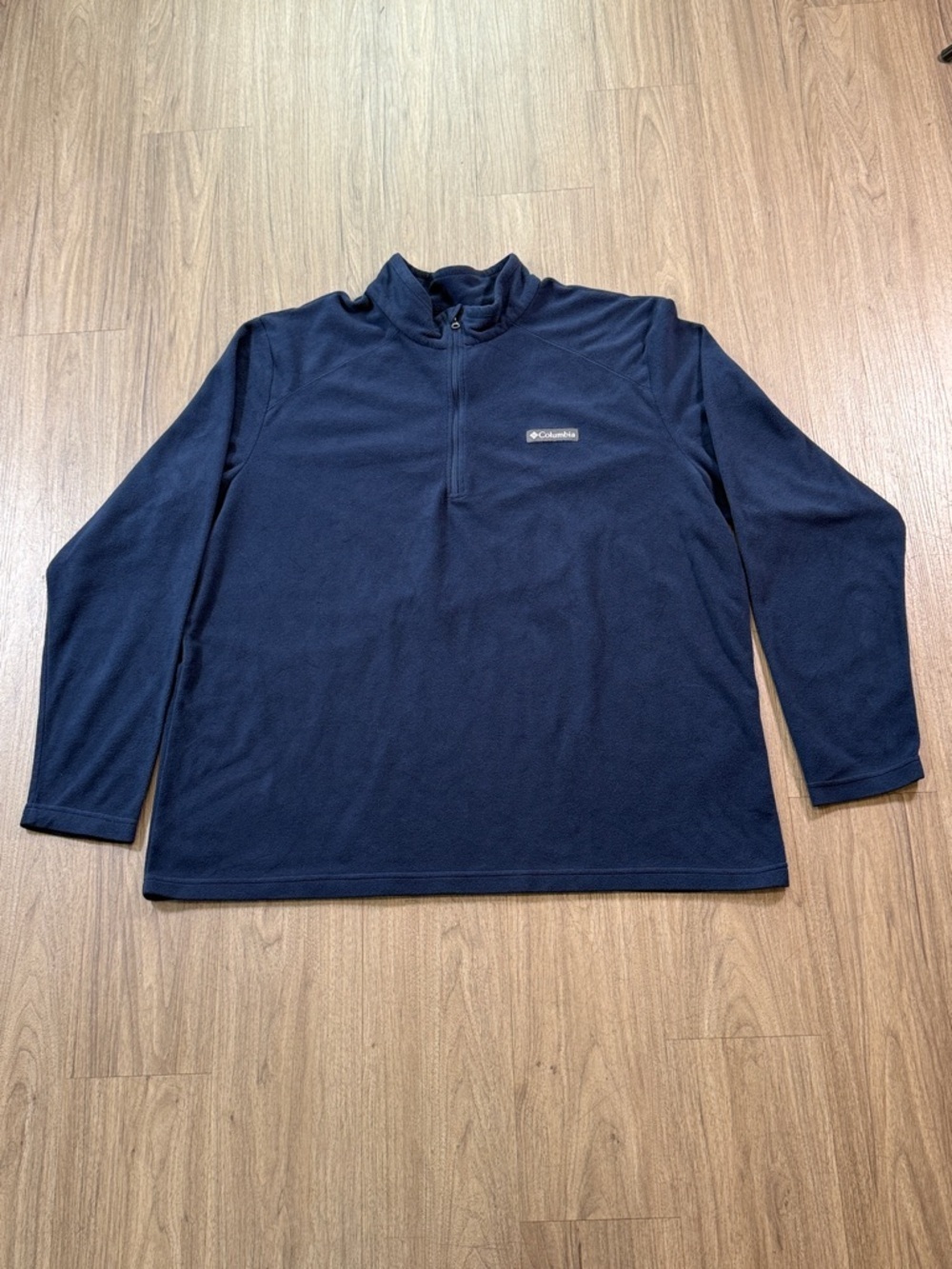 Columbia Dark Navy Half-Zip Fleece Pullover, Size XXL
